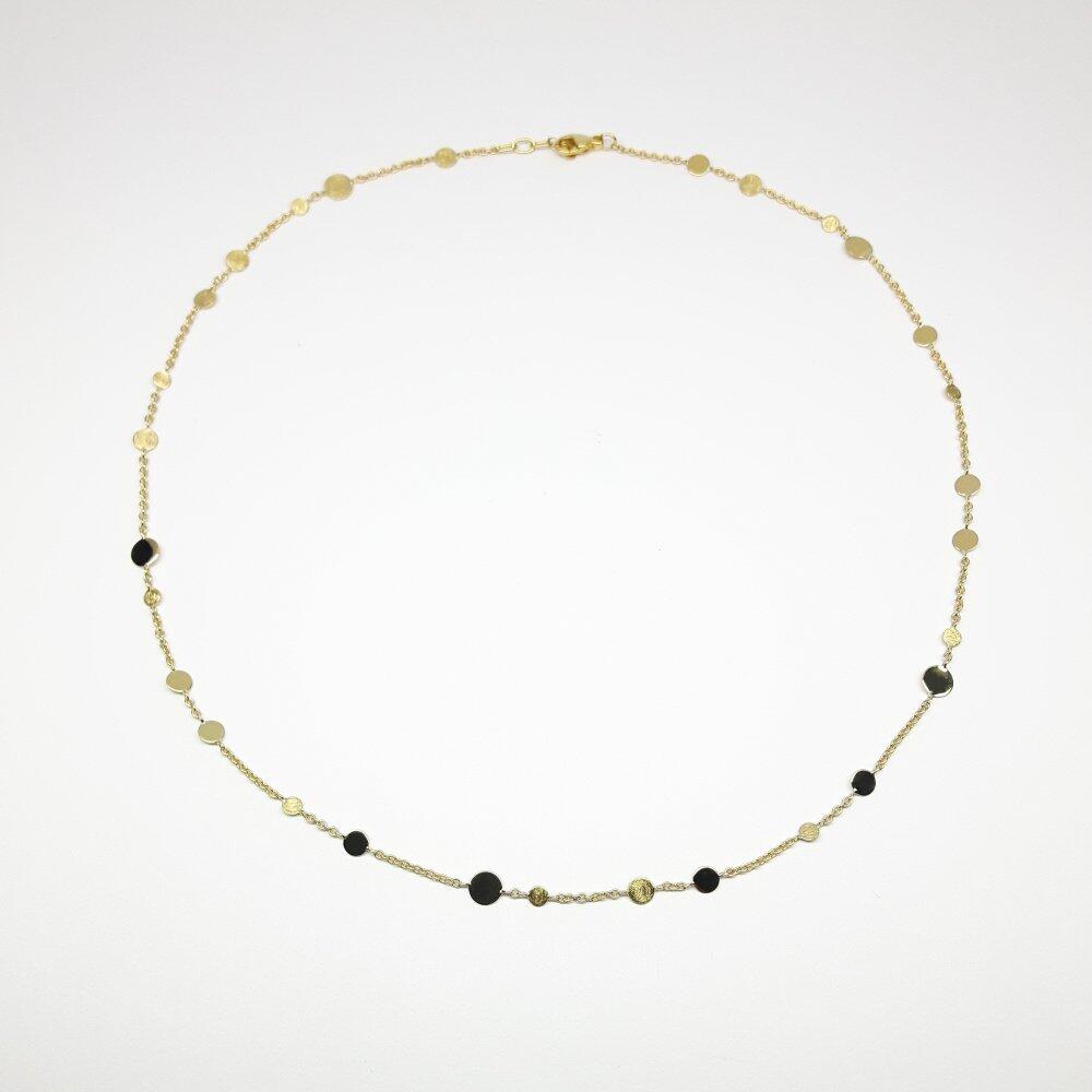 Collier aus 18kt Gelbgold handgefertigt. Unikat.