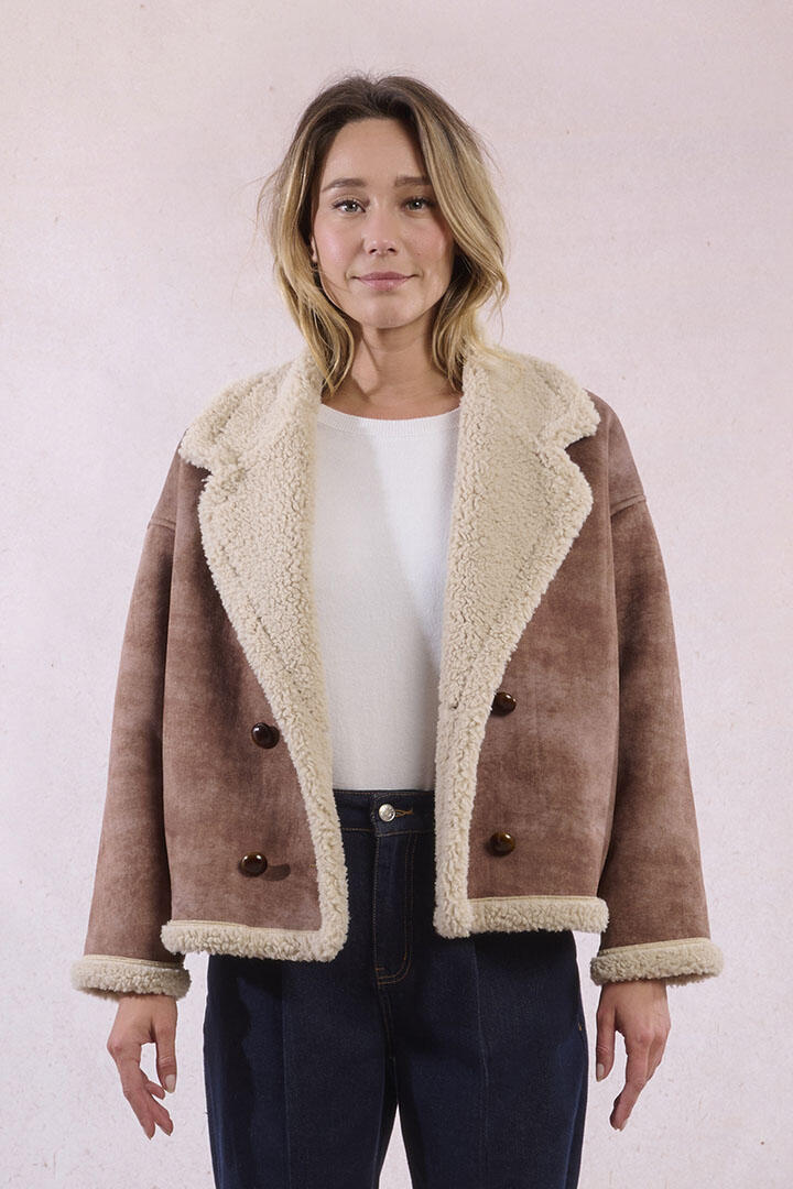 Aviator-style coat