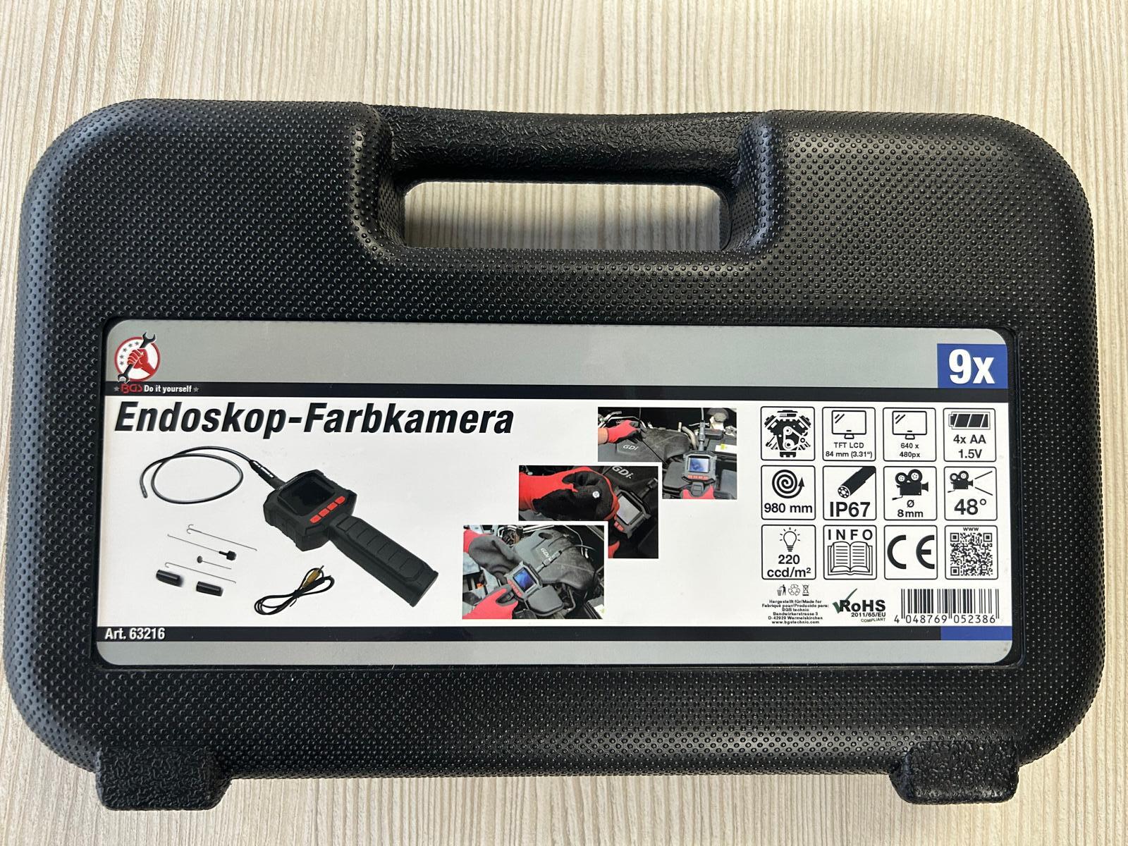 Video Borescope with TFT-Display,Camera Head Ø 8 mm (exhibition)