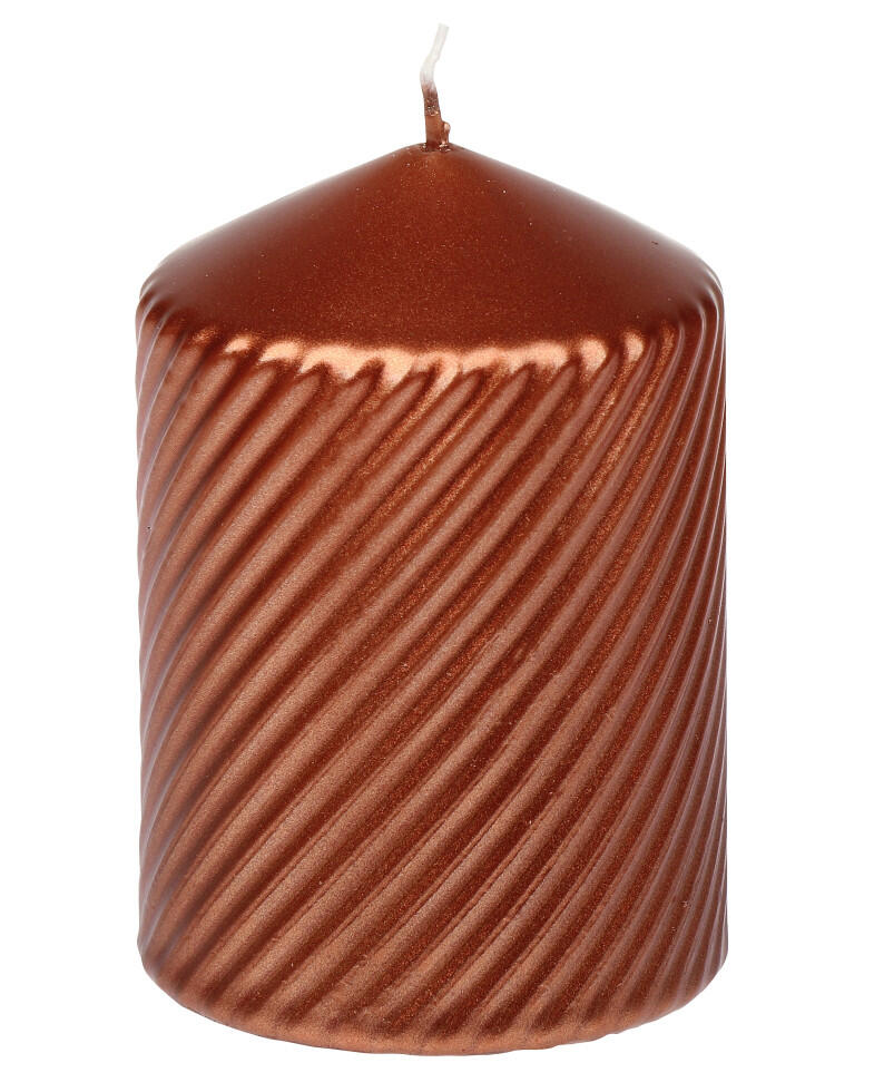 Steinhart pillar candle Brissago Ø 6.6 x 10 cm brown