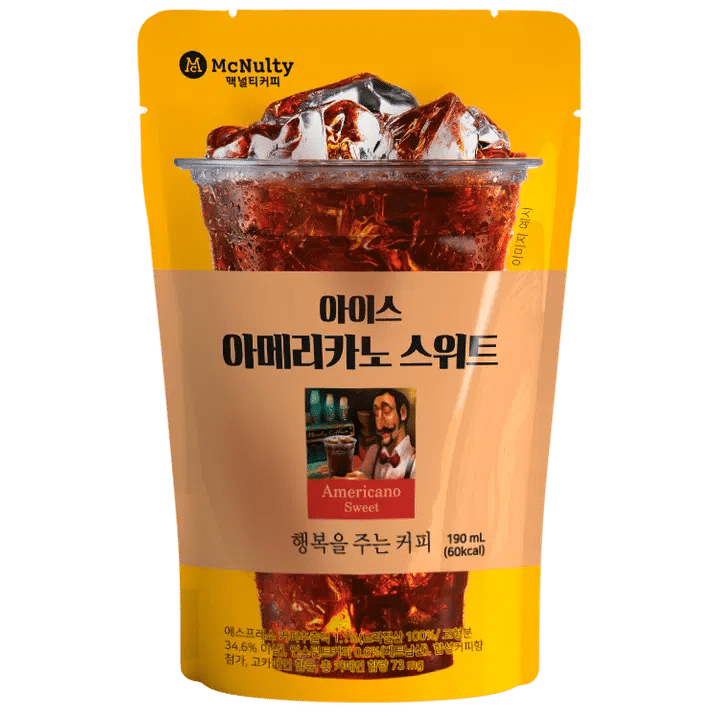 MCnulty- Korean beverage with iced Americano coffee flavor - 190ml
