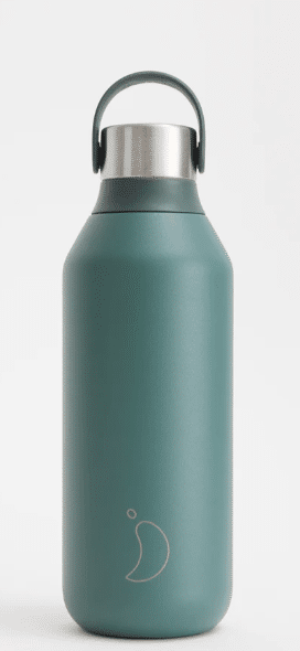 Chilly´s, Série 2, bouteille isotherme 500 ml en acier inoxydable, couleur : Pine Green