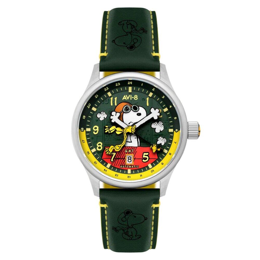AVI-8 - AV-4136-04 - Montre-bracelet - pour homme - Automatique - Hawker Hurricane Kent GMT Winter Green