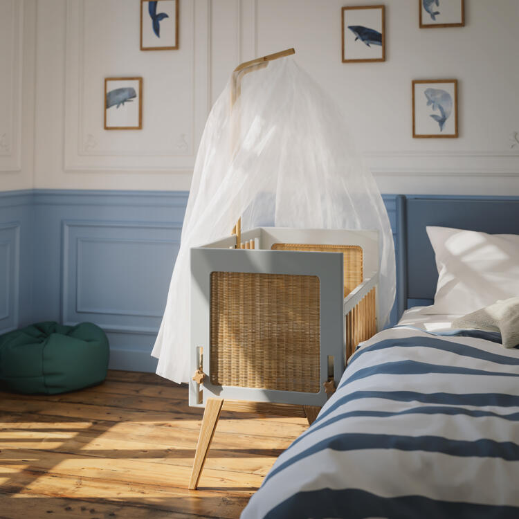 Leander bedside crib shop