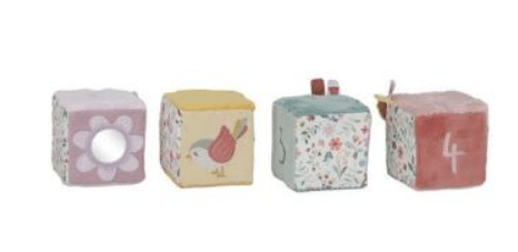 Little Dutch rose ensemble de 4 cubes en tissu Fairy Garden LD9016