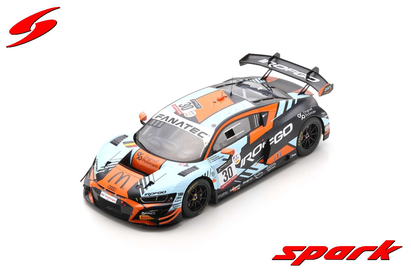 Spark 18SB052 - Audi R8 LMS GT3 No.30 Team WRT Winner | Letzshop