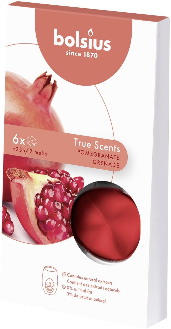 Bolsius Aromatic Wax Melts Pomegranate, 6-pack