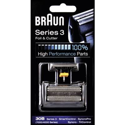 Braun 30B feuille de rasage et bloc-lames noir - 1 ensemble