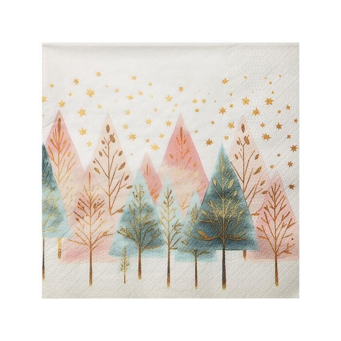 Eglo Napkins - Landscape & Trees, multicolored, 16.5 x 16.5 cm, pack of 20