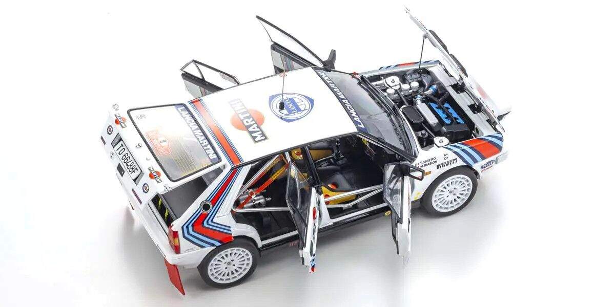 Affiche Originale Rallye Monte-Carlo 1987 - Lancia Delta HF 4WD Biasion Siviero, Entoilée