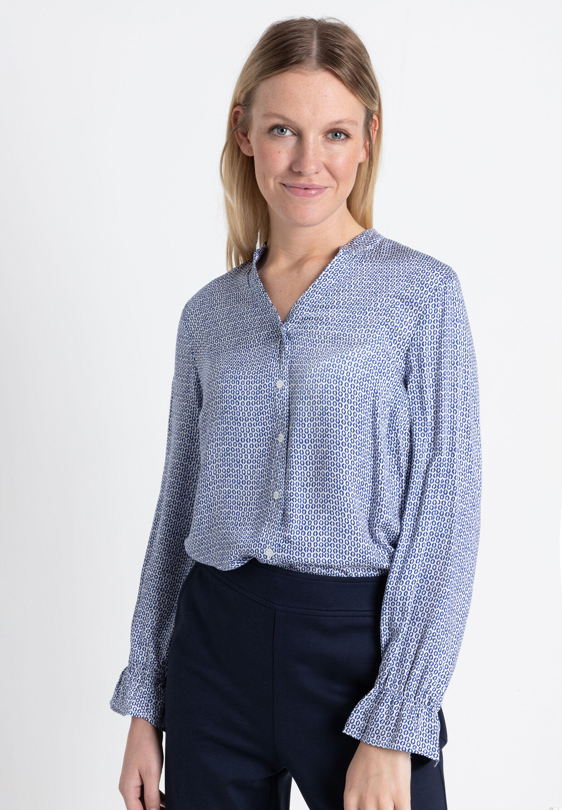 Blouse imprimée minimaliste