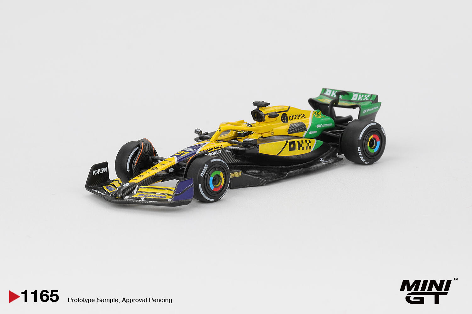 Mini GT - #MGT01165-L - McLaren MCL38 #81 - 2024 F1 Monaco GP - 2nd place - Oscar Piastri - 1/64