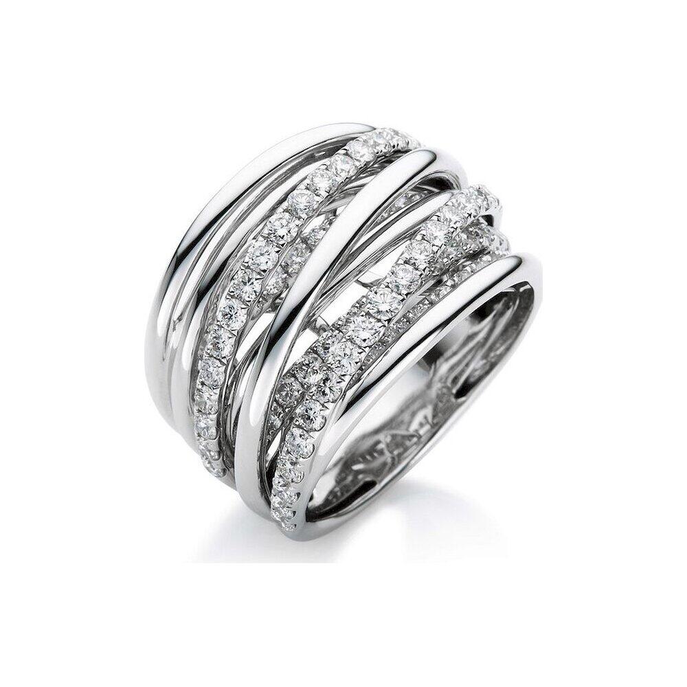 Luna Creation - 1B386W855-1 - 18K 750/- Weissgold - Diamant 1.84 ct. Grösse 55