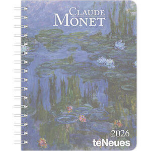 Monet, Claude: Claude Monet 2026 Diary, Maße (B/H): 16,5 x 21,5 cm, Buchkalender, 1 Woche/1 Seite