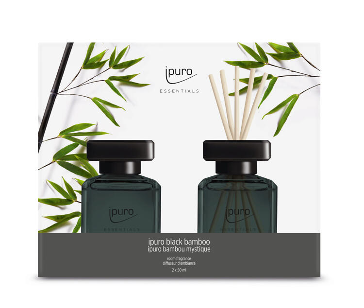 Ipuro ipuro Essentials Room Fragrance Black Bamboo 2 x 50 ml