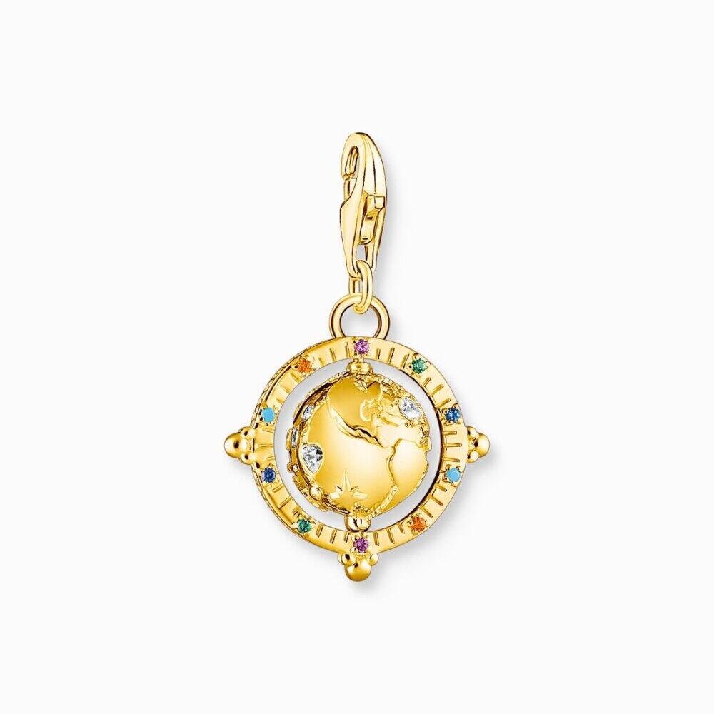 Thomas Sabo - 1923-488-7 - Charm - Women's - 925 sterling silver yellow-gold plated - World Globe