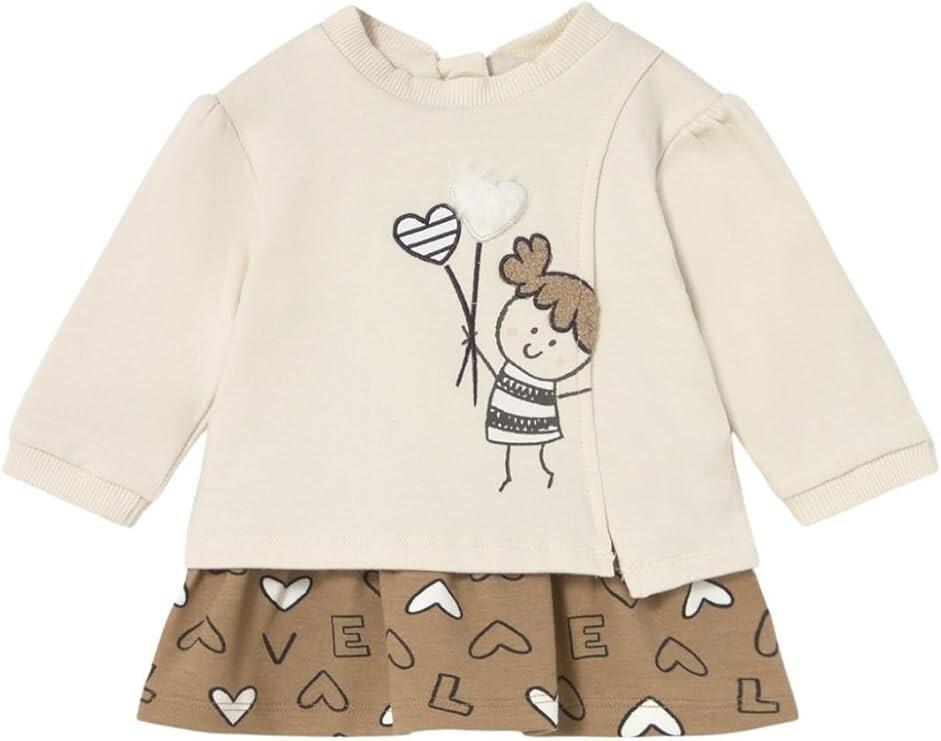 Plush combined dress