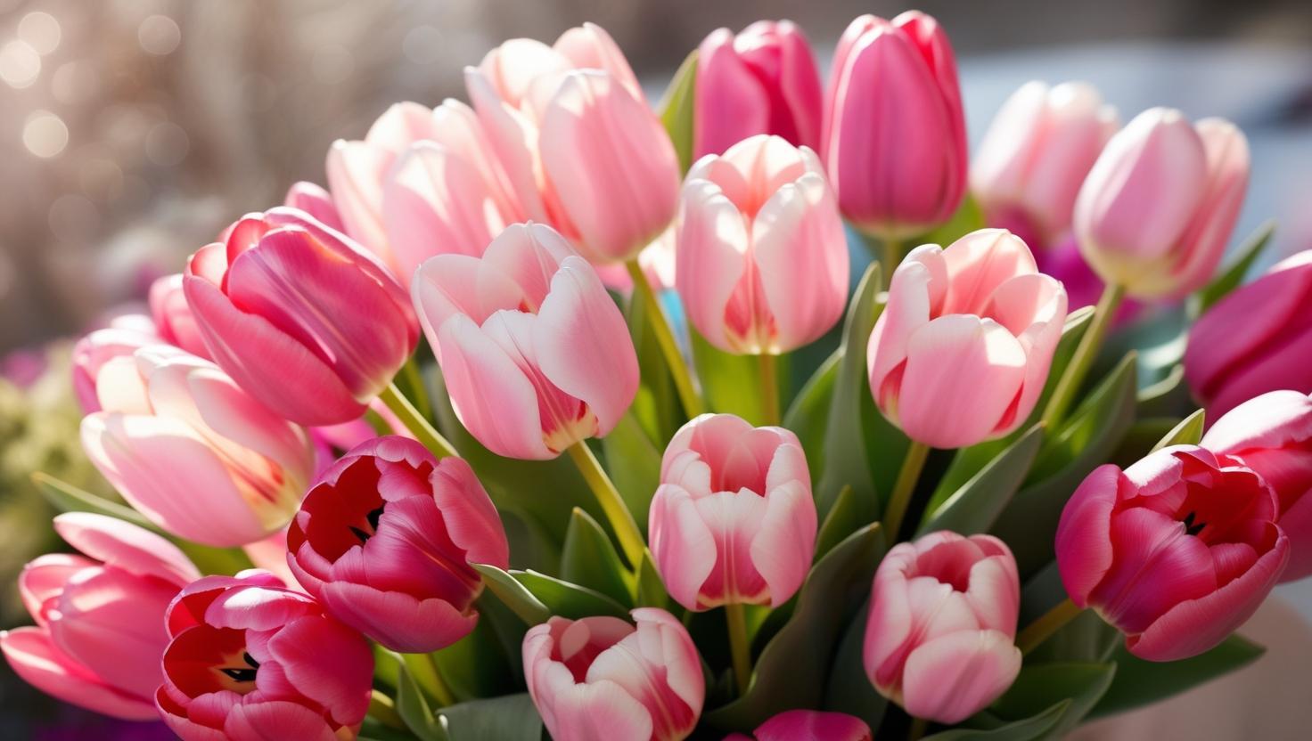 Spring Vibes: Rosafarbene Tulpen
