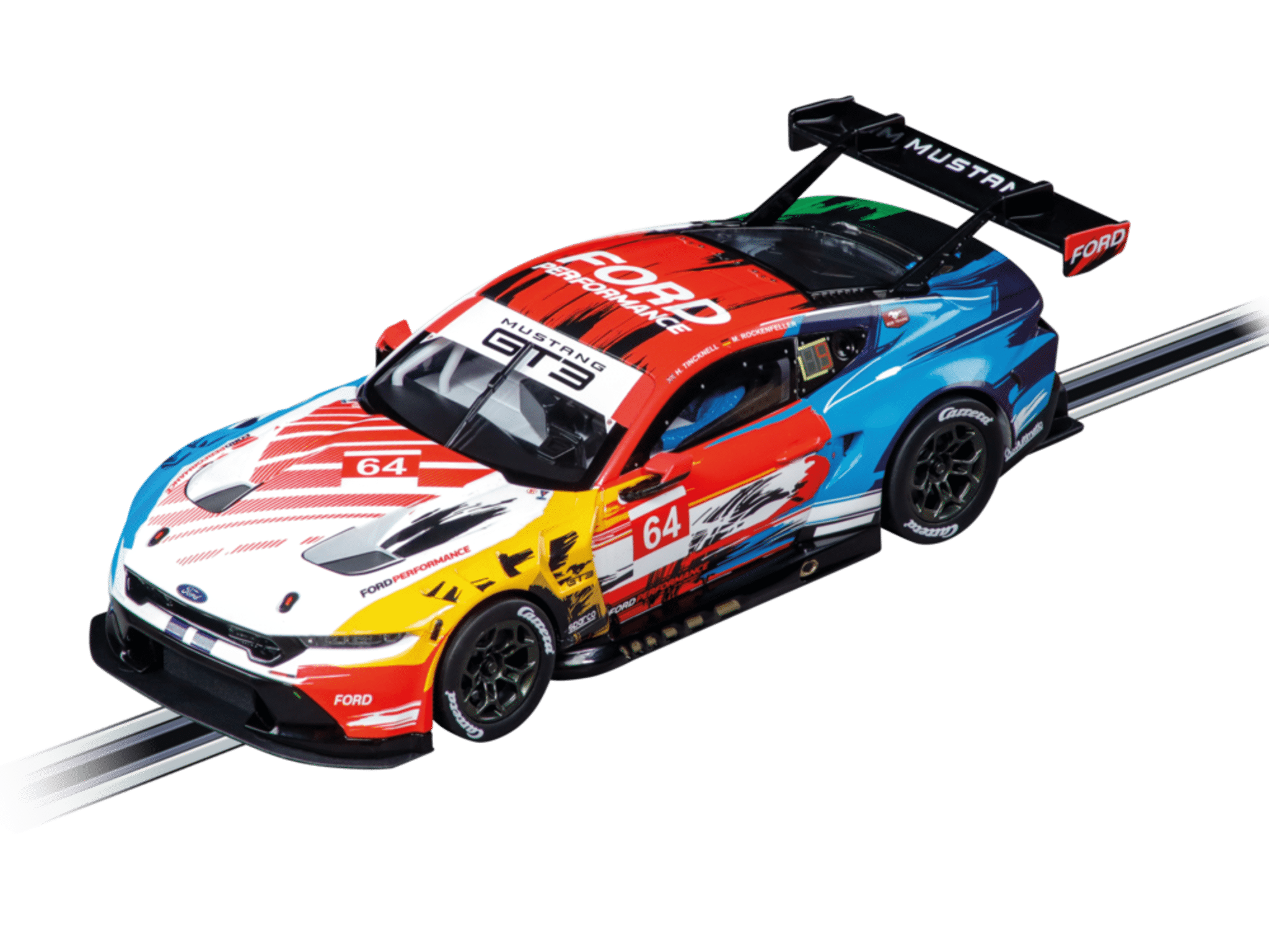 Carrera 20032050 Ford Mustang GT3 'Champion Spirit, No.64 Digital 132 - Slotracing