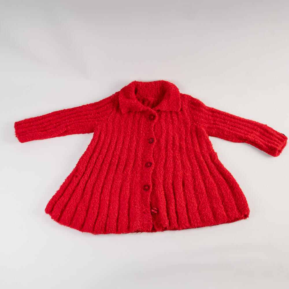 Toddler or baby coat, hand-knitted