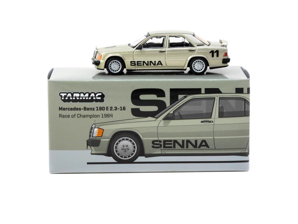 Tarmac Works - #T64G-047-84ROC11 - Mercedes-Benz 190 E 2.3-16 # 11 - Race of Champion 1984 - Ayrton Senna - Global64 - 1/64