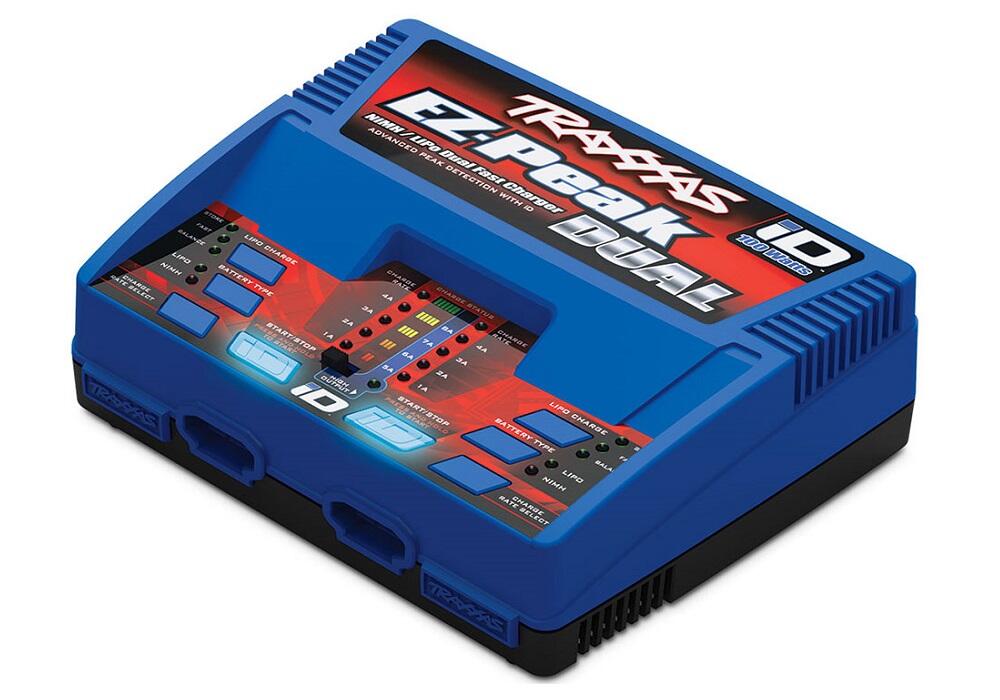 Traxxas 2972 Charger, EZ-Peak Live 8 amp, LiPo/NiMH with iD Auto Bat EU Dual Multi-Chemistry