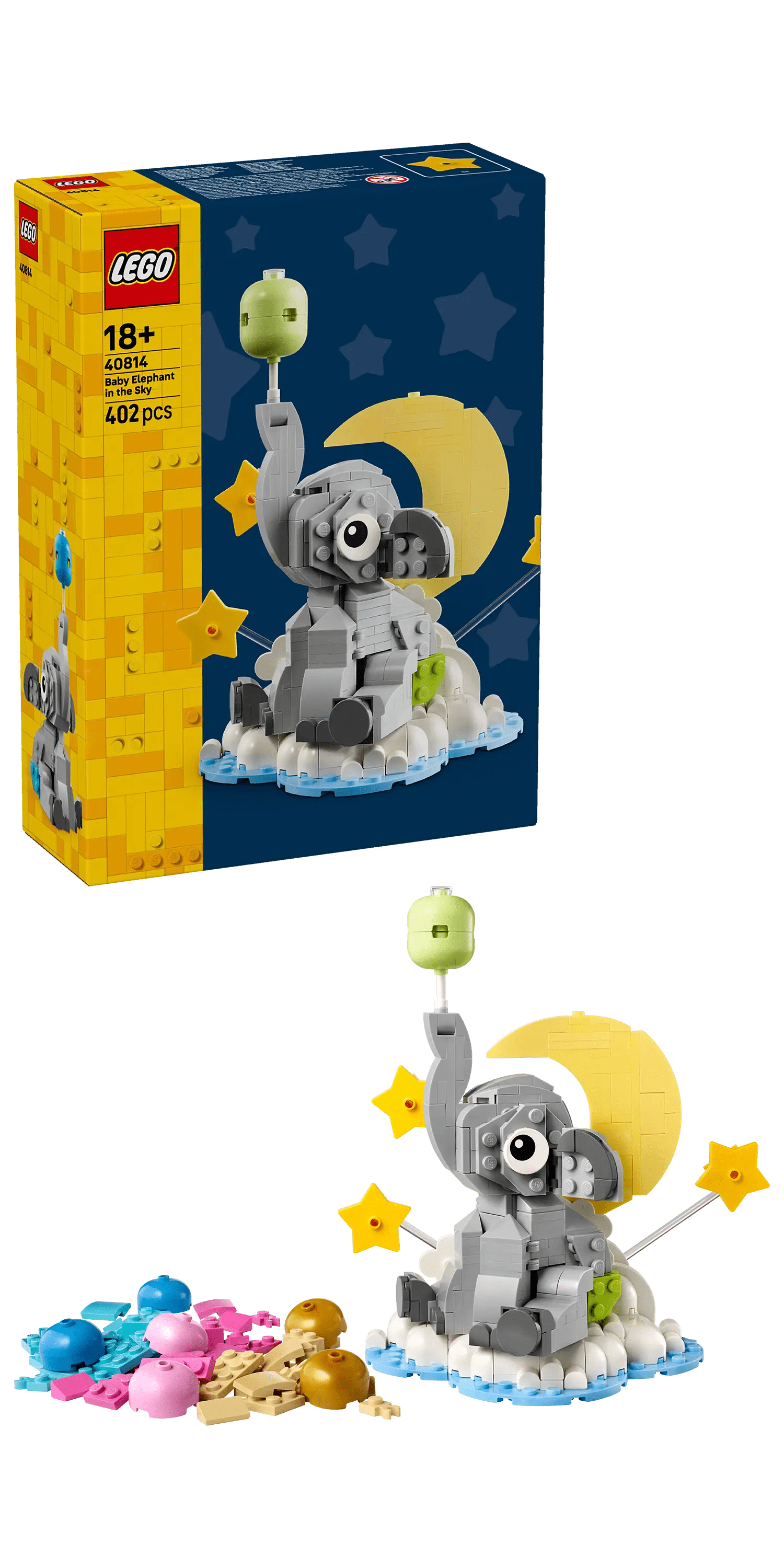 Éléphant bébé suspendu (40814)