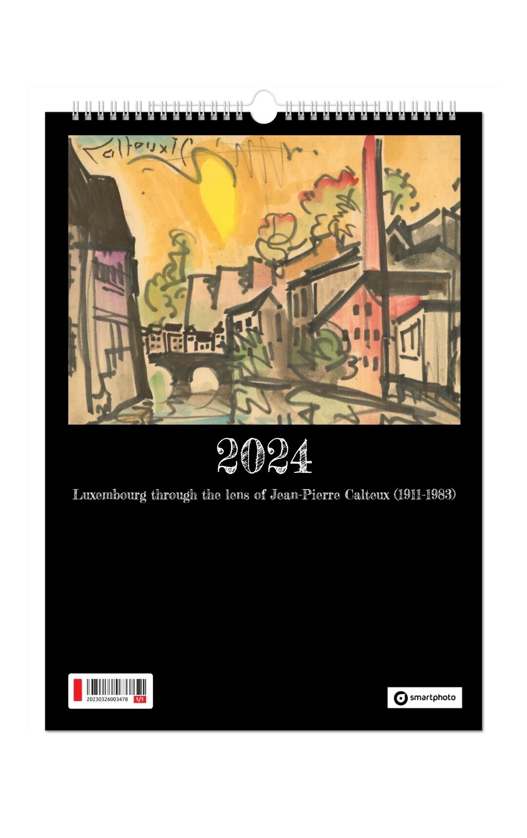Wall calendar Luxembourg Art Collection 2024