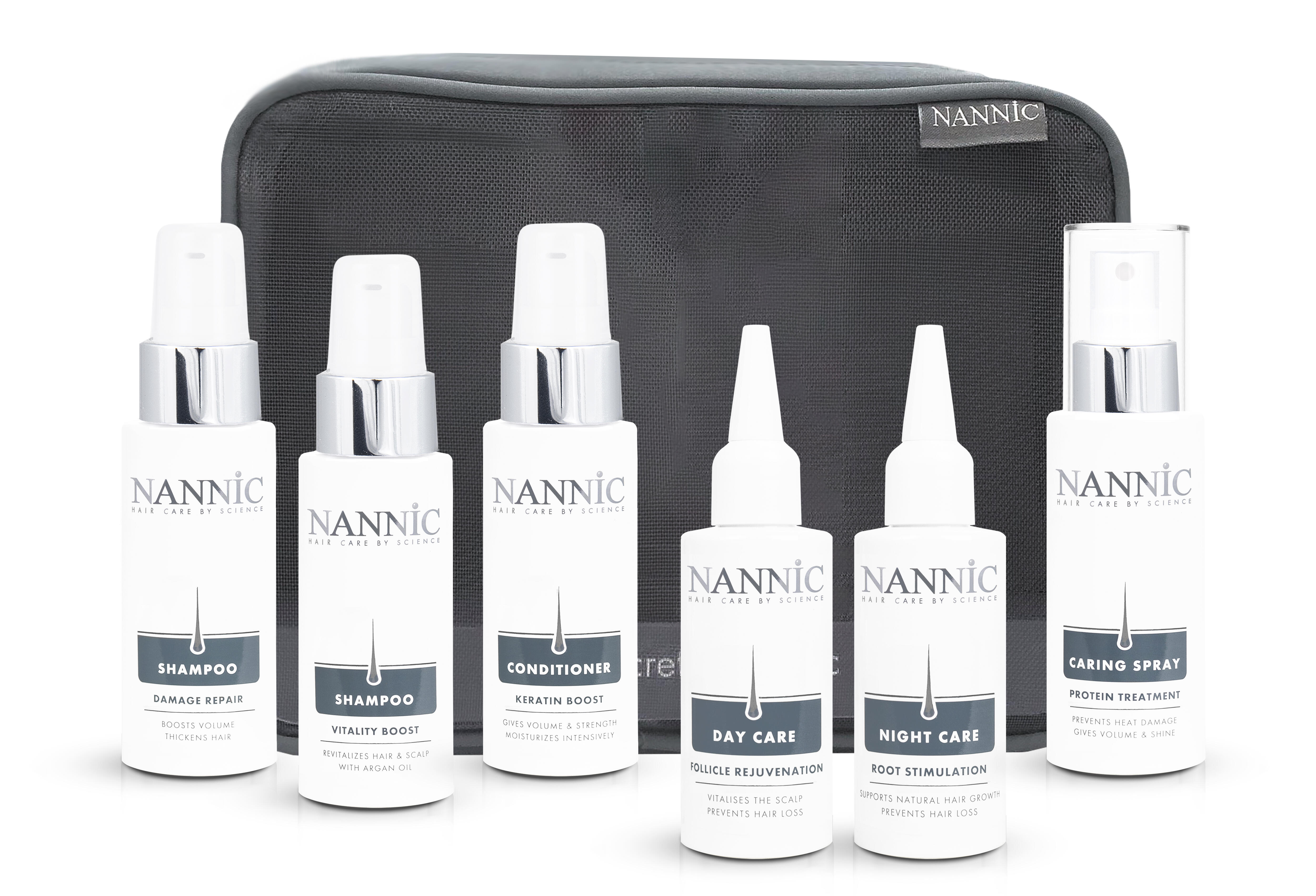 Trousse de voyage/essai de la gamme capillaire -6x 50ml 