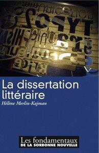 Merlin-Kajman Helene: La dissertation litteraire