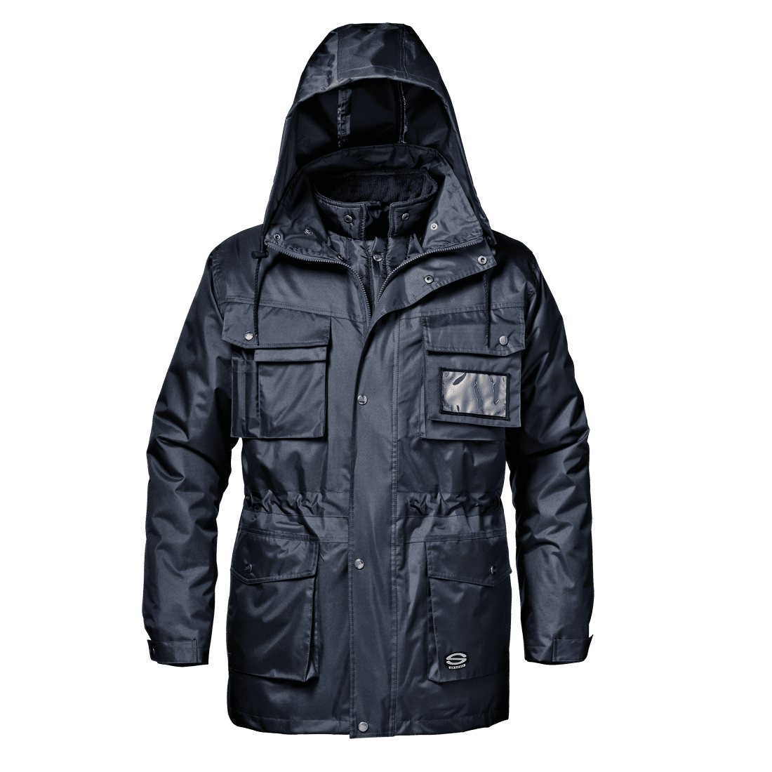 Siberian Split Parka, 4-in-1, detachable inner lining, stowable hood, multiple pockets, extremely waterproof, N° L