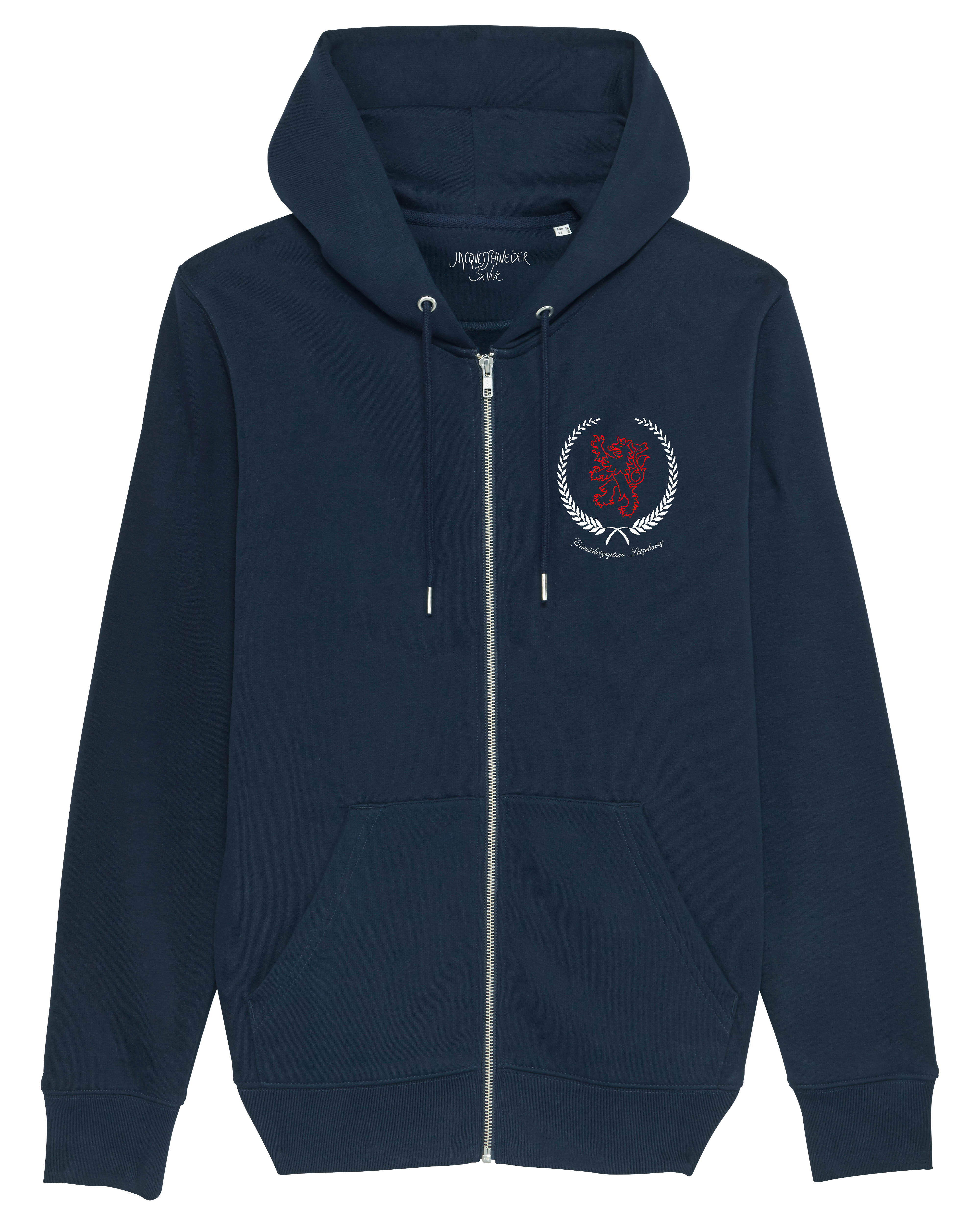 Hoodie Zip "Nos héros" navy