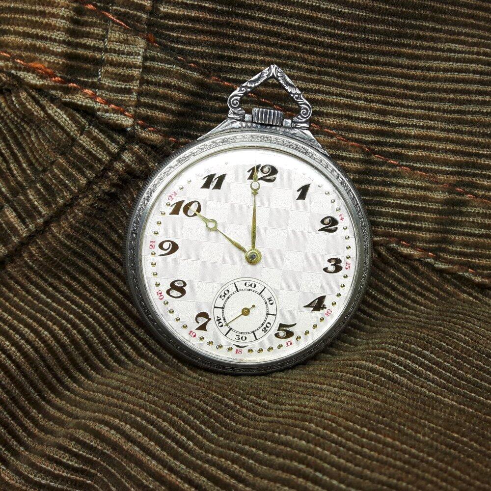 Montre de poche CH. ED. & J. Béguelin & Co. SA - DAMAS. Vintage bon état.
