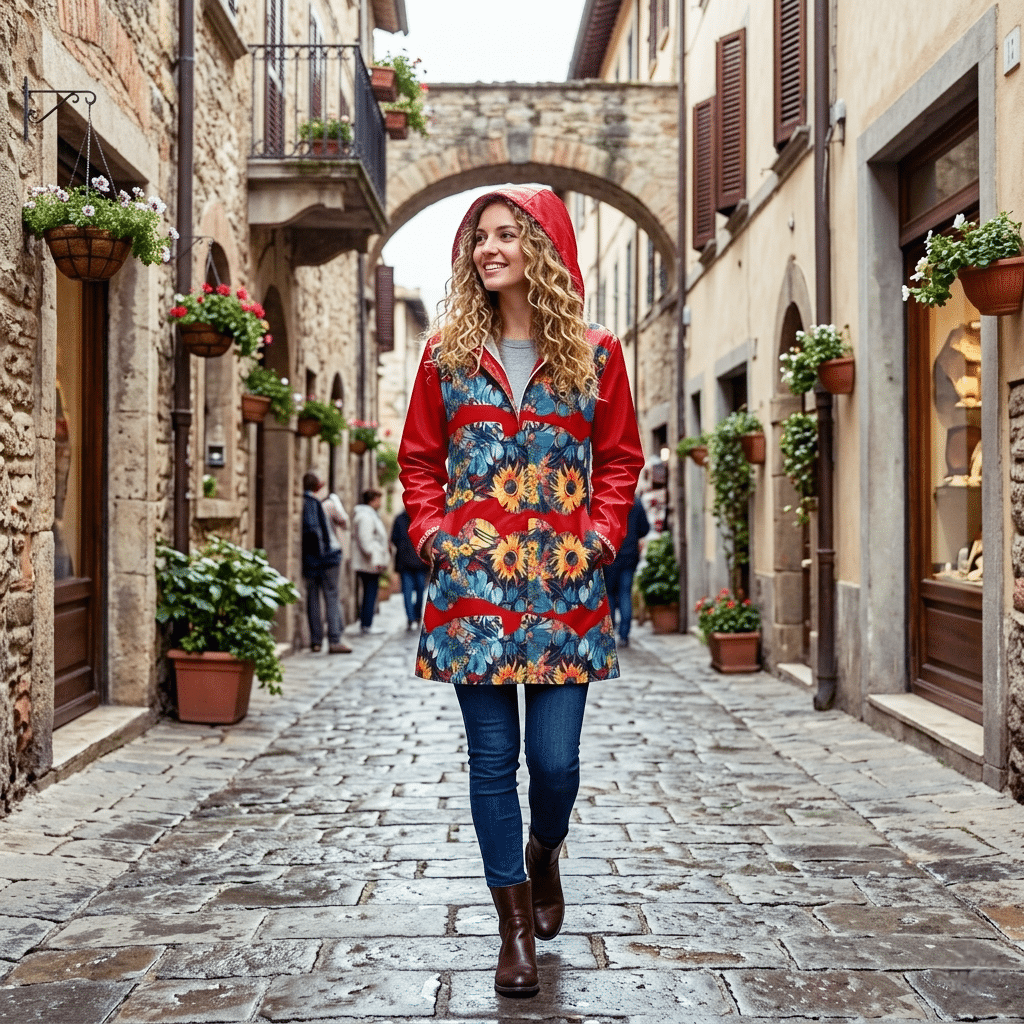 Veste de pluie Reine de cœur