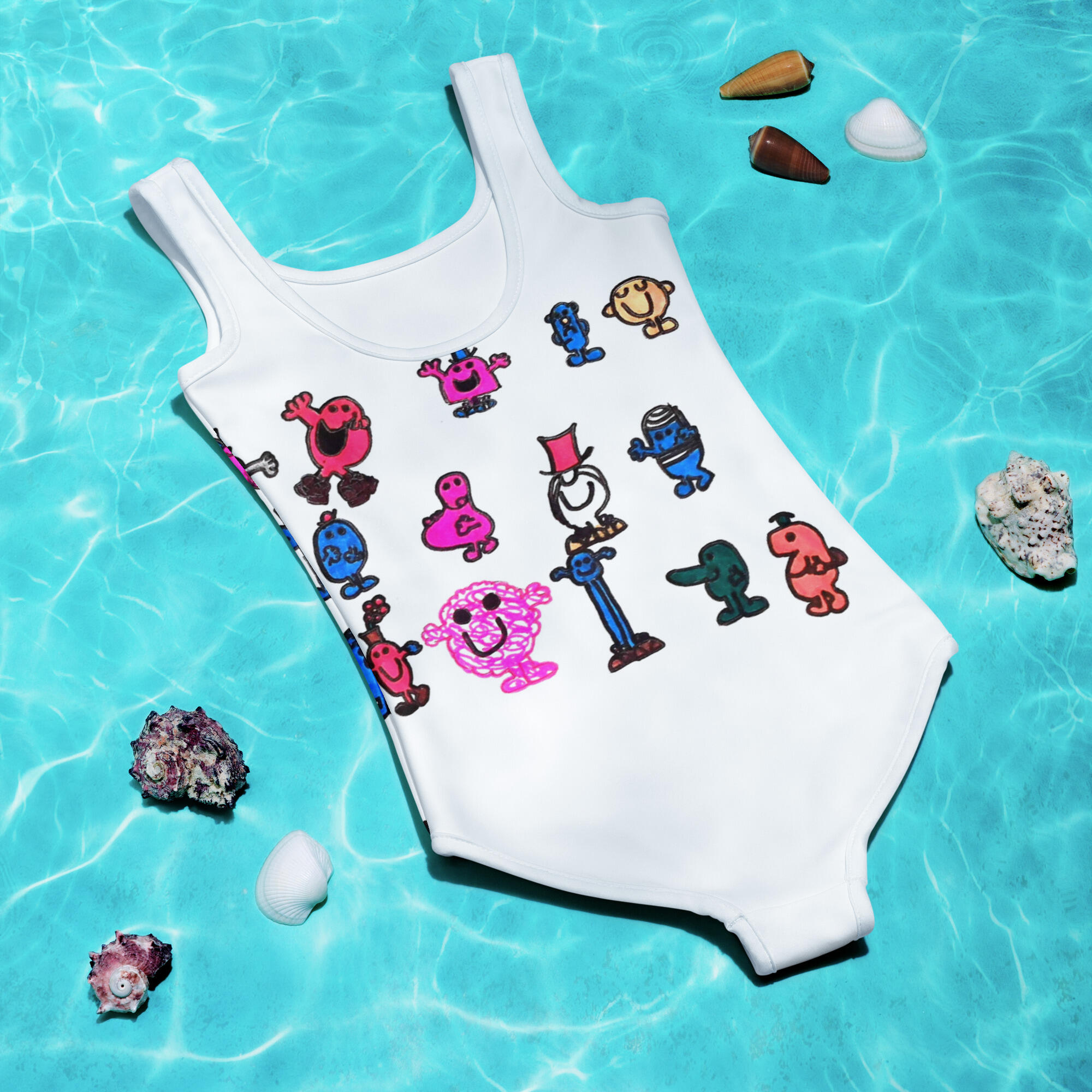 Art Edition Kids Swimsuit: Smiling Sparks