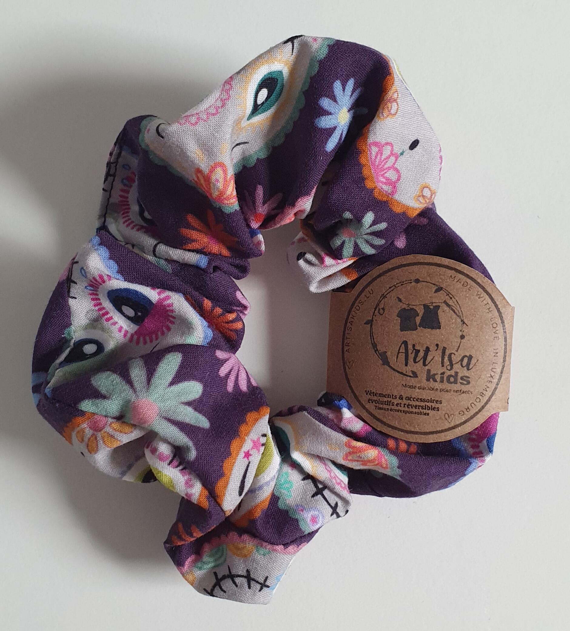 Chouchou cheveux oiseaux "Hirondelles"