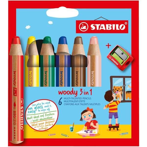Stabilo : Woody 3-in-1 : Pencil : Brown