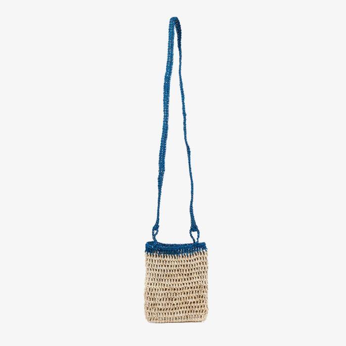 Fique rechteckige blaue Tasche
