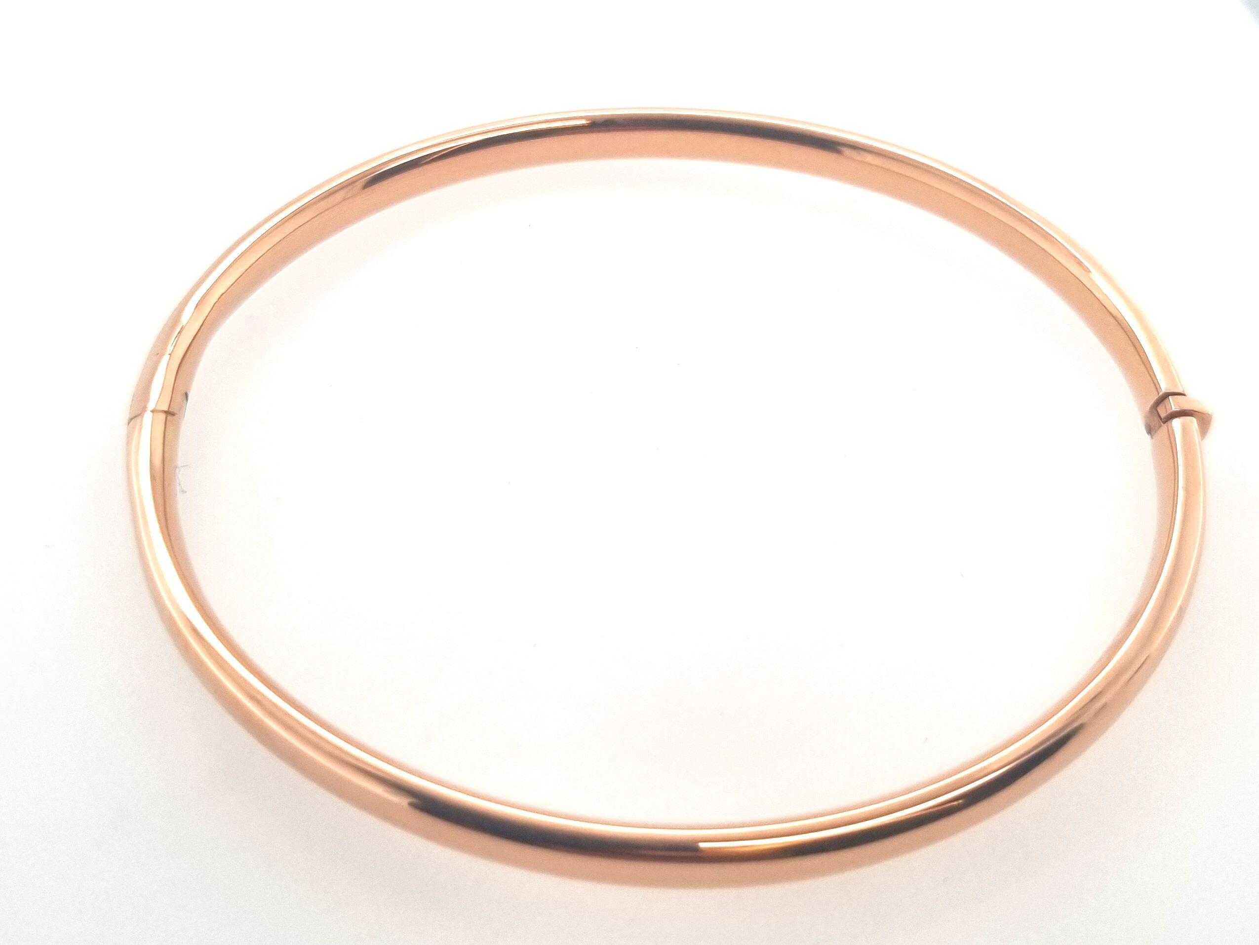 18K rose gold rigid bracelet