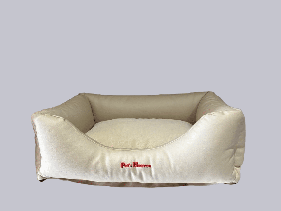 Eckiges Hundebett aus nachhaltigen Materialien 