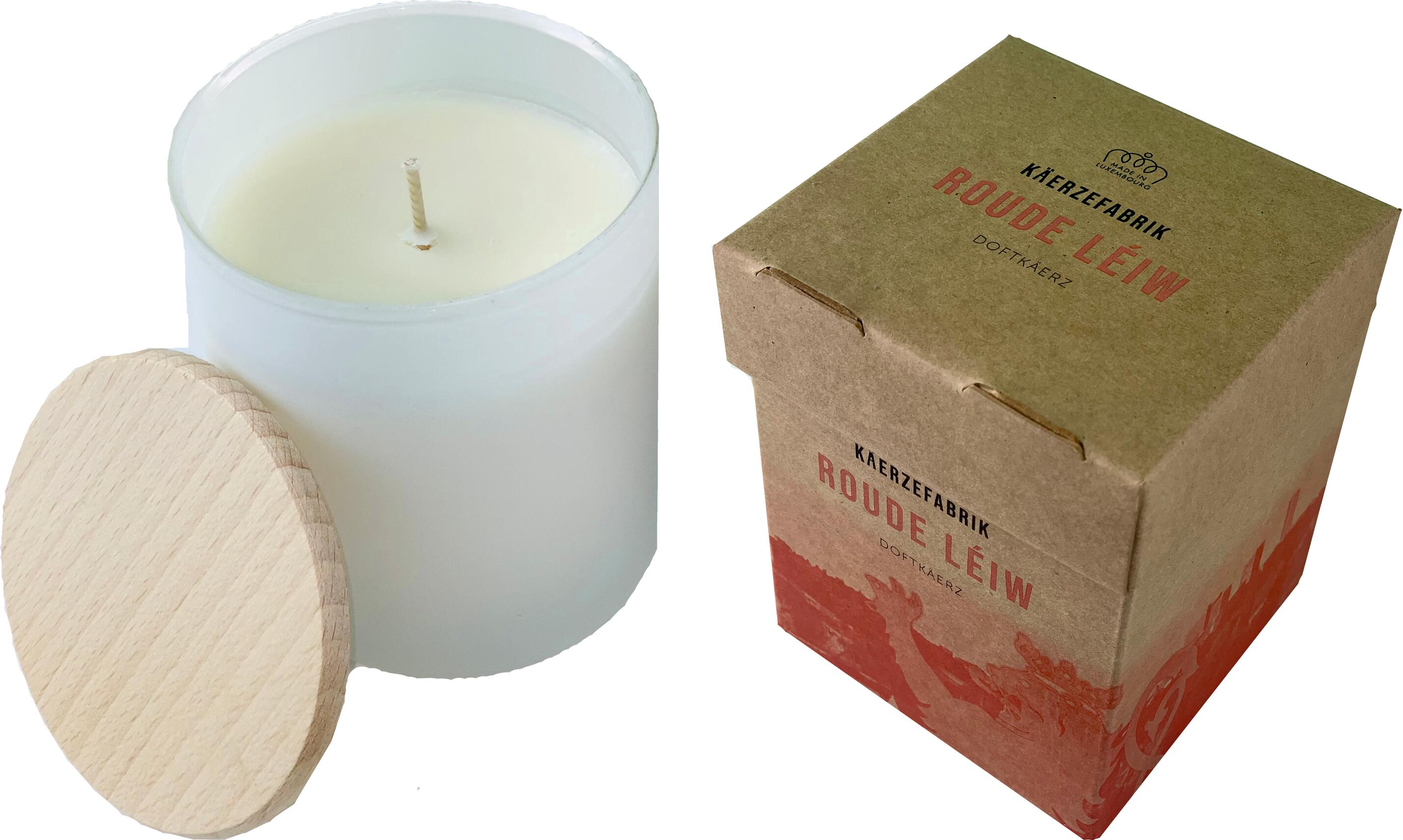 Scented candle "Roude Léiw