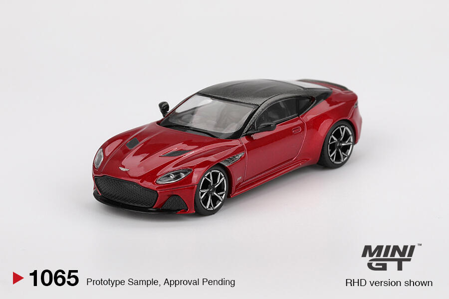 Mini GT - #MGT01065-L -  Aston Martin DBS - Hyper Red - 1/64 