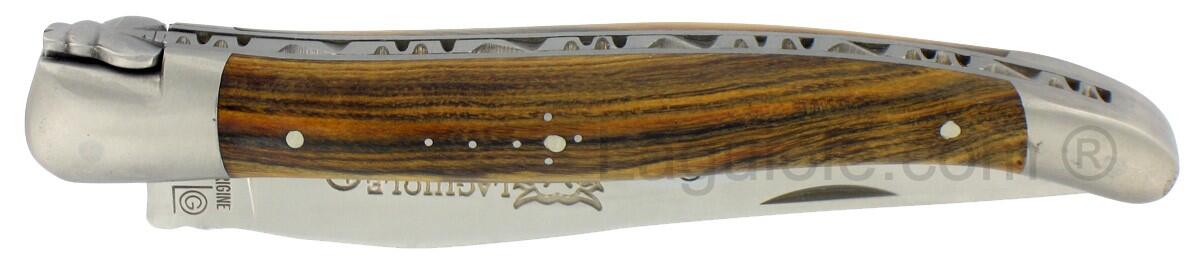 Couteau pliant 1 piece 2 mitres 12cm Inox RF Pistachier.