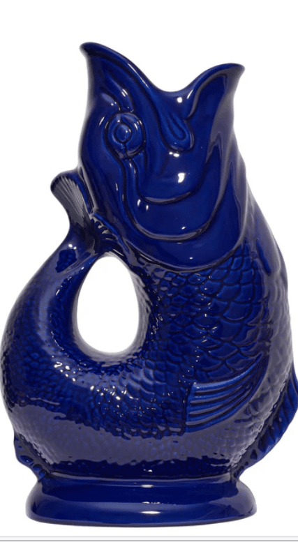 Gluckigluck - Gluggle Jug - fish jug in dark blue