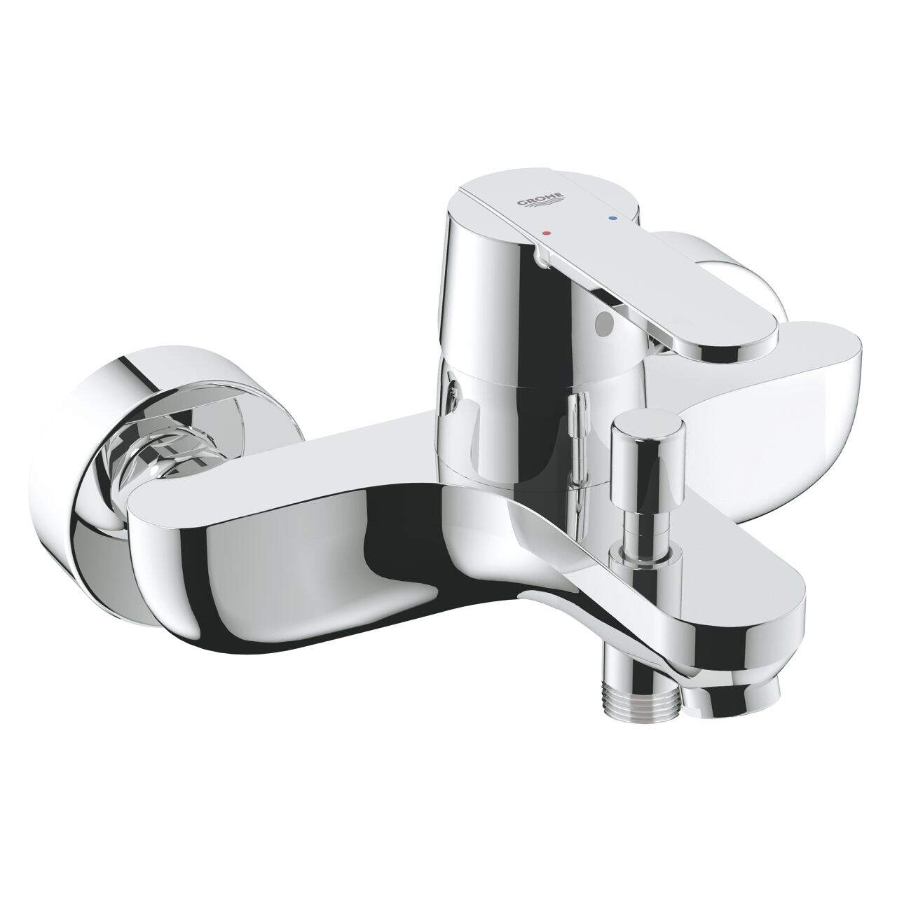 GROHE 28742002 Quickfix Shower Hose – 1750mm Chrome, AntiFold Design, ProGrip Nuts, Universal Connections