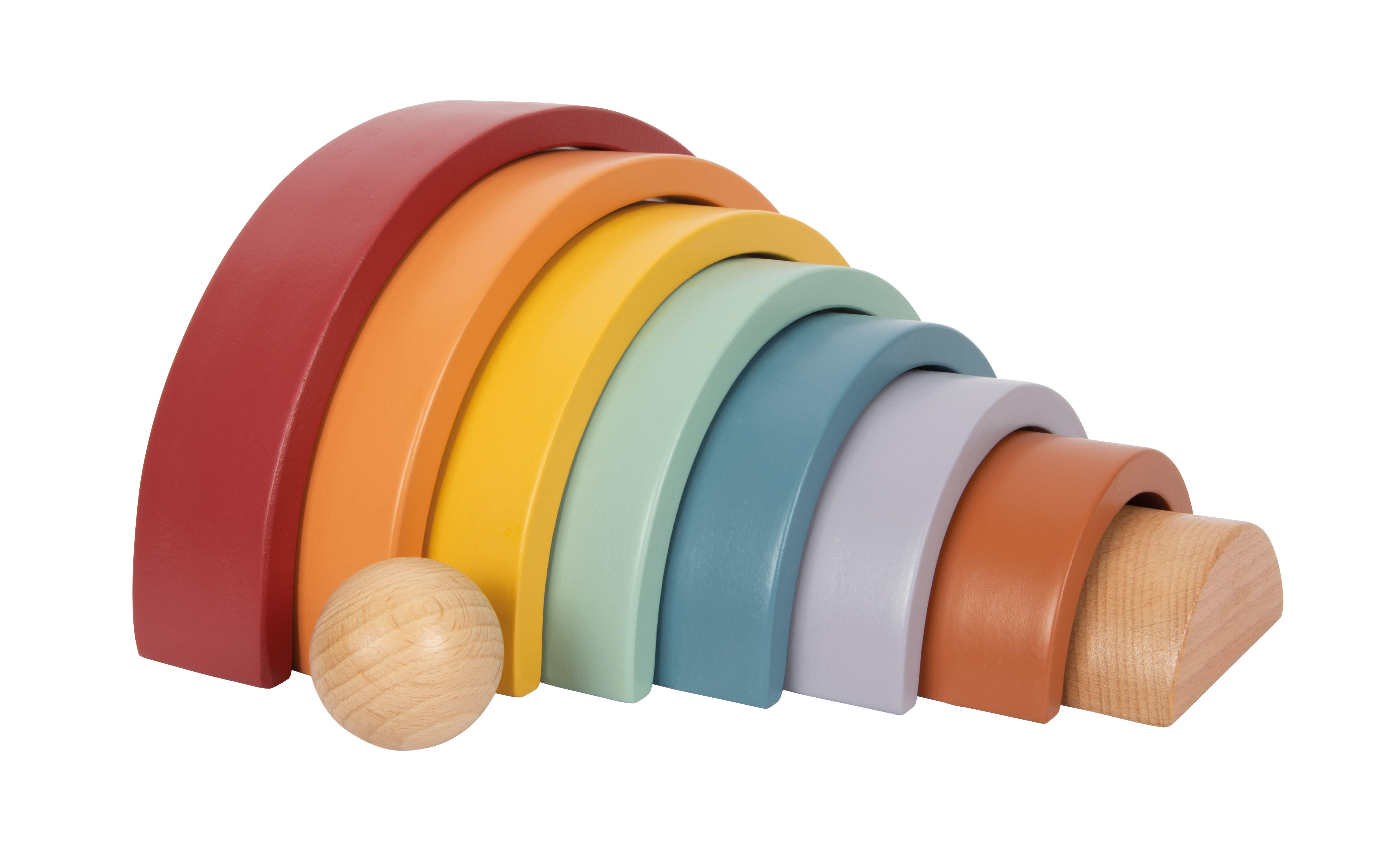 Montessori Holzbausteine Regenbogen - Small foot 12318