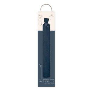 AH0327NY: Aroma Home Navy Long Hot Water Bottle