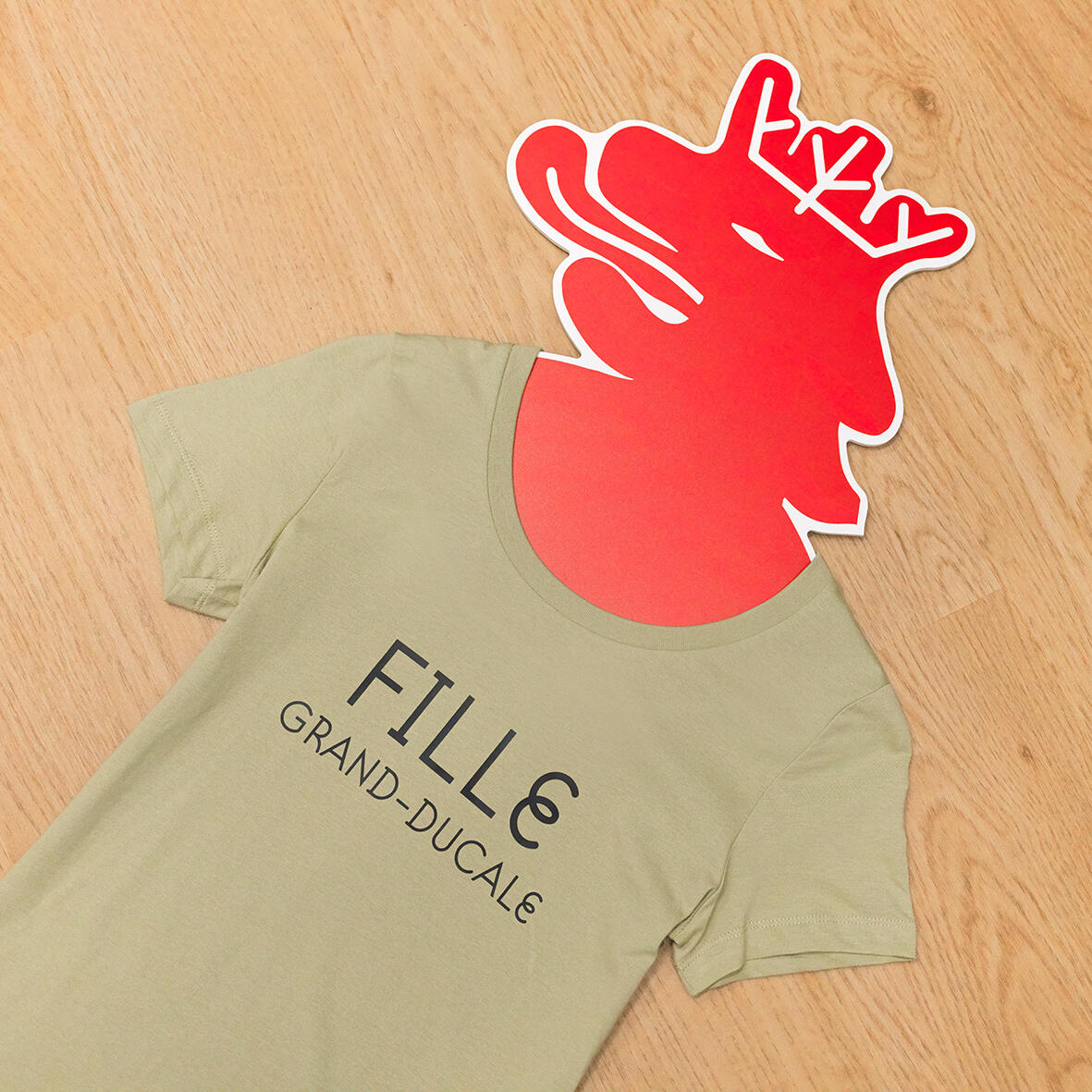 T-SHIRT SAGE FILLE GRAND-DUCALE