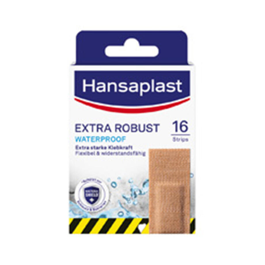 HANSAPLAST EXTRA ROBUST WATERPROOF, 16 STRIPS  2.6 X 7.6 CM