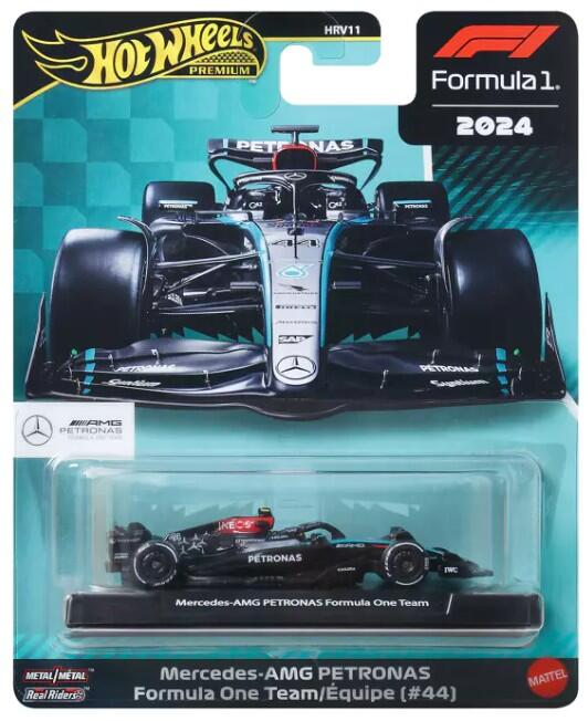 Hot Wheels Premium - #HRV11 JBM16 - Mercedes-AMG Petronas Formula One Team # 44 - 1/64